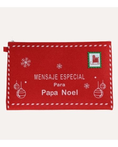 Bolsa para Carta Papa Noel de Fieltro