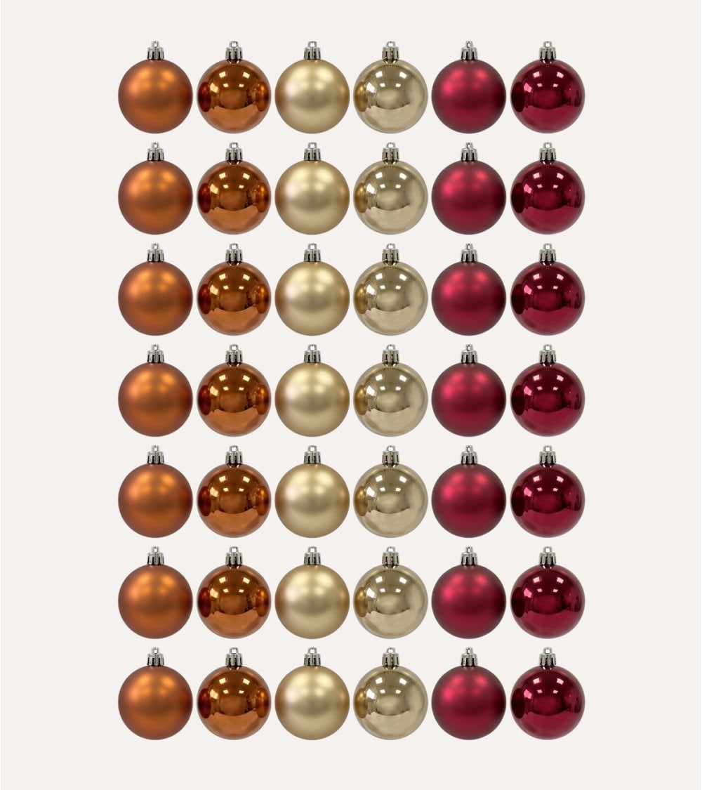 Set de 42 Bolas Alba para Árbol