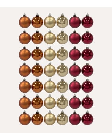 Set de 42 Bolas Alba para Árbol