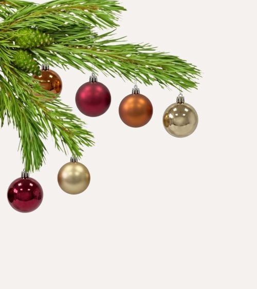 Set de 42 Bolas Alba para Árbol