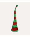 Gorro de Elfo Navideño con Rayas de Tejido