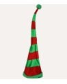 Gorro de Elfo Navideño con Rayas de Tejido