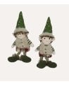 Figura Decorativa de Elfo Elvar Navideño Sentado