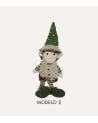 Figura Decorativa de Elfo Elvar Navideño Sentado