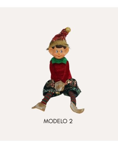Figura Decorativa de Elfo con Lentejuelas
