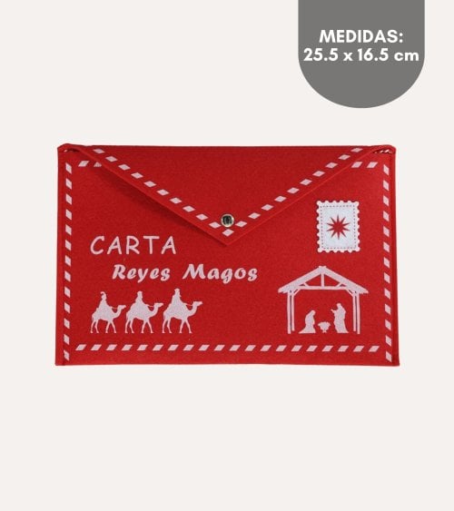 Sobre para Carta Reyes Magos de Fieltro