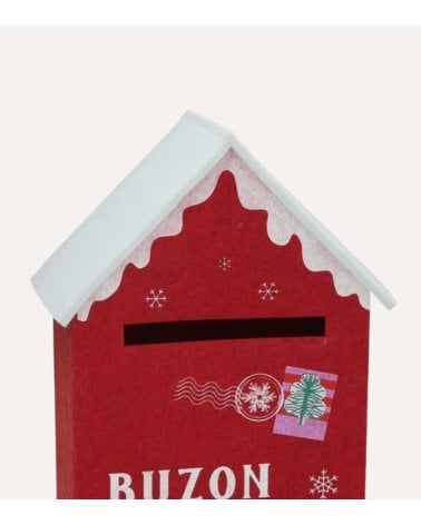 Buzón Decorativo para Cartas Navideñas con Fieltro