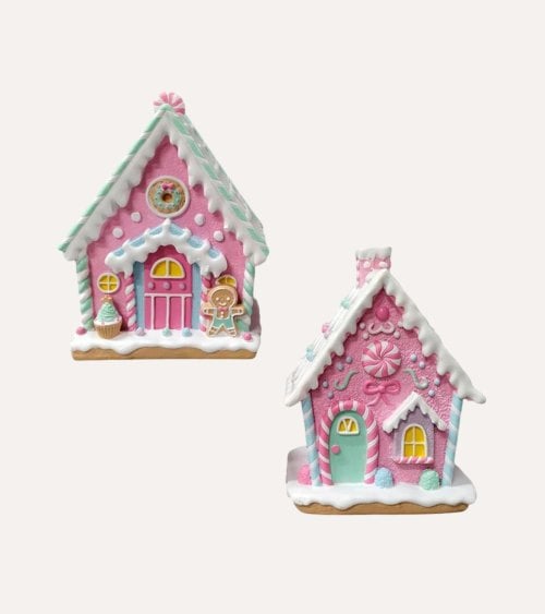 Figura Decorativa Casa de Jengibre Navideña