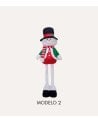 Figura Decorativa de Muñeco Navideño Flexible