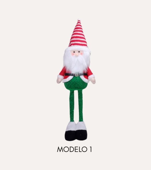 Figura Decorativa de Muñeco Navideño Flexible