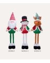 Figura Decorativa de Muñeco Navideño Flexible