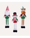 Figura Decorativa de Muñeco Navideño Flexible