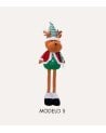Figura Decorativa de Muñeco Navideño Flexible