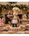 Figura Decorativa Cocinero Navideño con Bandeja