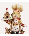 Figura Decorativa Cocinero Navideño con Bandeja