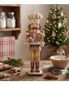 Figura Decorativa de Soldado Navideño con Bandeja