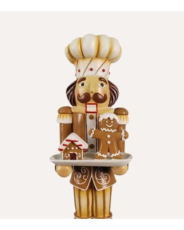 Figura Decorativa de Soldado Navideño con Bandeja