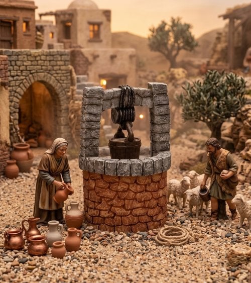 Figura Pozo de Agua para Belén Navideño