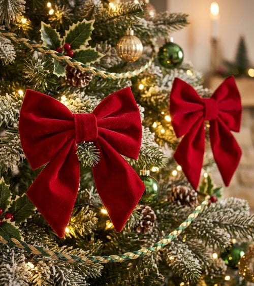 Set 2 Lazos Navideños Dalvin para Árbol