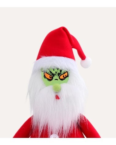 Figura Decorativa Grinch Navideño Sentado de Poliéster