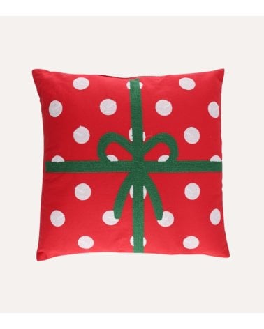 Cojín Decorativo Regalo Navideño con Puntos de Poliéster