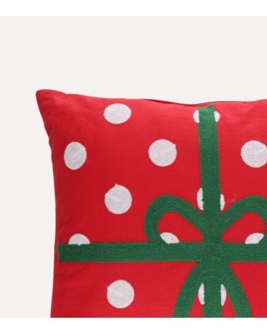 Cojín Decorativo Regalo Navideño con Puntos de Poliéster