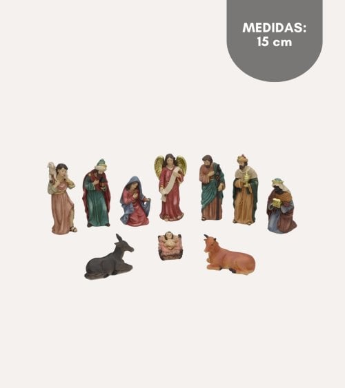 Set de 10 Figuras Nalvi para Belén Navideño