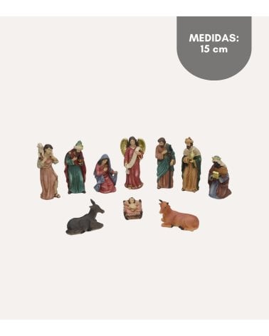 Set de 10 Figuras Nalvi para Belén Navideño