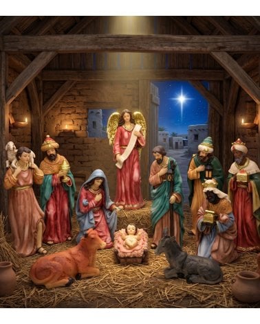 Set de 10 Figuras Nalvi para Belén Navideño