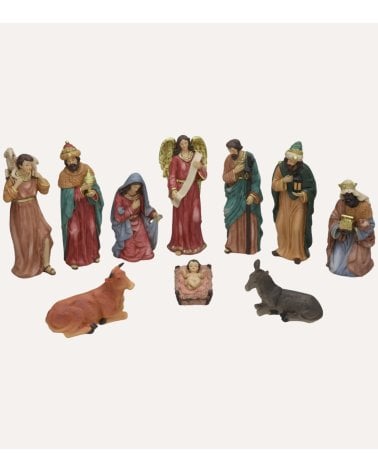 Set de 10 Figuras Nalvi para Belén Navideño