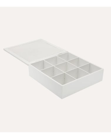 Caja de té Amico Cuadrada de MDF