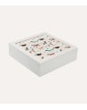 Caja de té Amico Cuadrada de MDF