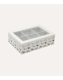 Caja de Té Amico con 6 Compartimentos de Madera