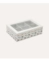 Caja de Té Amico con 6 Compartimentos de Madera