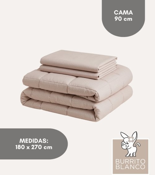 Edredón Nórdico Reversible con Topitos