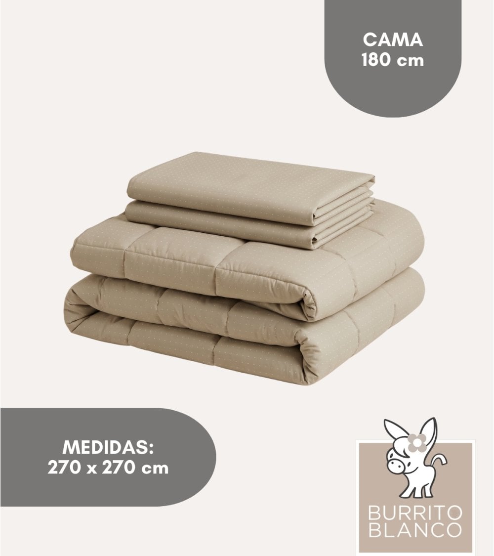 Edredón Nórdico Reversible con Topitos