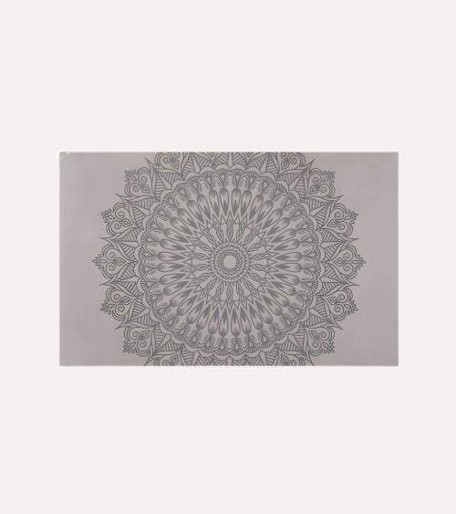 Alfombra de Cocina con Mandala de Poliéster y PVC