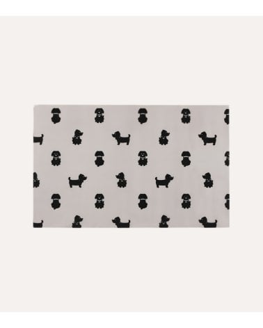Alfombra de Cocina con Perros de Poliéster y PVC