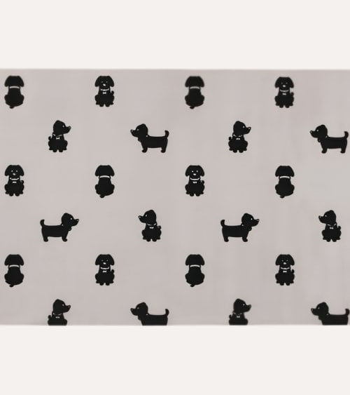 Alfombra de Cocina con Perros de Poliéster y PVC