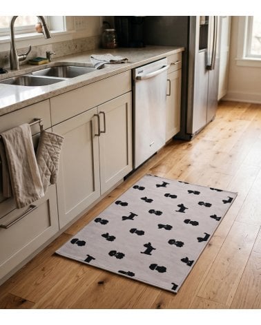 Alfombra de Cocina con Perros de Poliéster y PVC