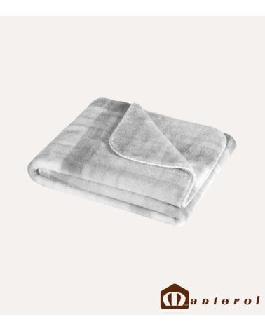 Manta Plaid Wolf a Cuadros de 100% Poliéster