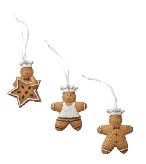 Set de 3 Colgantes de Muñecos Jengibres