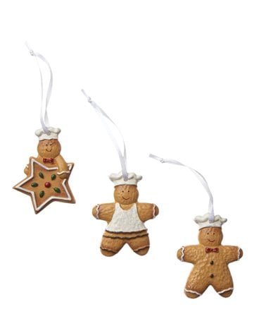 Set de 3 Colgantes de Muñecos Jengibres