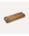 Centro de Mesa Gaia con 3 Compartimentos de Madera de Mango
