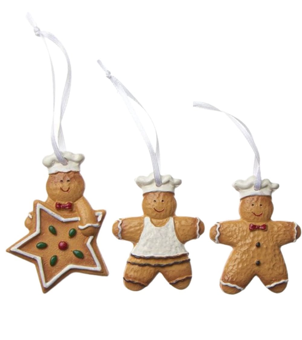 Set de 3 Colgantes de Muñecos Jengibres