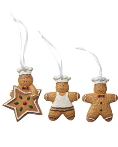 Set de 3 Colgantes de Muñecos Jengibres