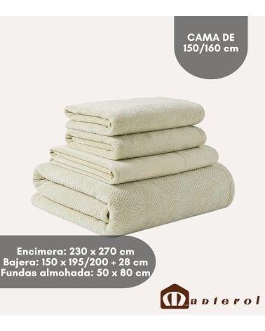 Juego de Sábana Riso Invierno con Tacto Suave