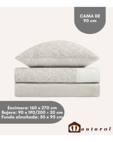 Juego de Sábanas Paisley Luna de 100% Algodón