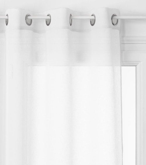 Cortina Blanca Georgette de Alta Calidad Tamaño 140x240 cm para Hogar y Oficina-2
