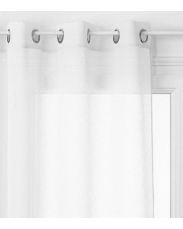 Cortina Blanca Georgette de Alta Calidad Tamaño 140x240 cm para Hogar y Oficina-2